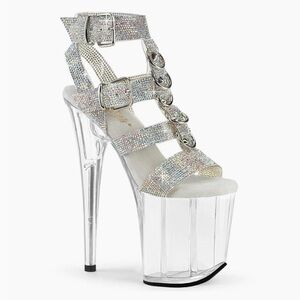 Pleaser USA Flamingo-856RS Ankle Strap Sandals